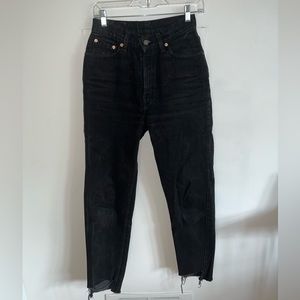 Vintage Made in USA Black High-Waisted Levi’s 512’s